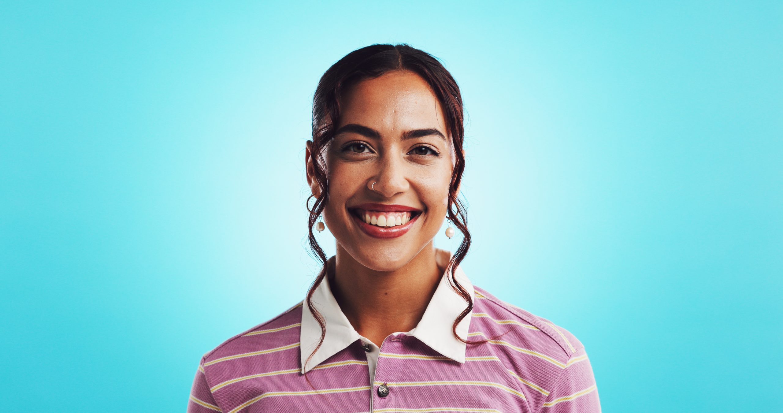 happy woman portrait